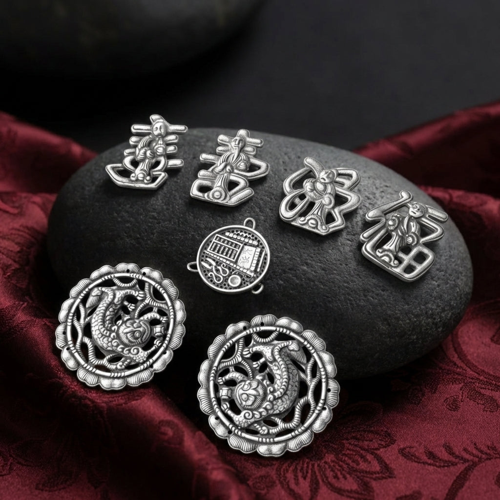 Miao Silver DIY Craft Supplies/Necklace  | Ethnic Heritage