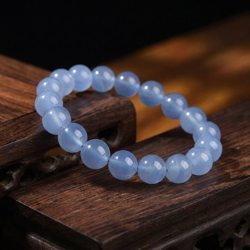 Natural Blue Lace Agate Bracelet