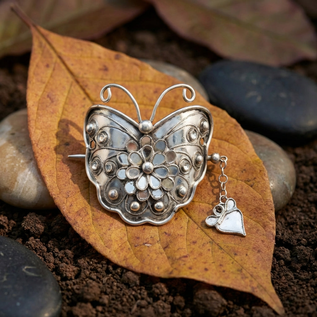 Miao Silver Hair Stick - Handcrafted Traditional Design