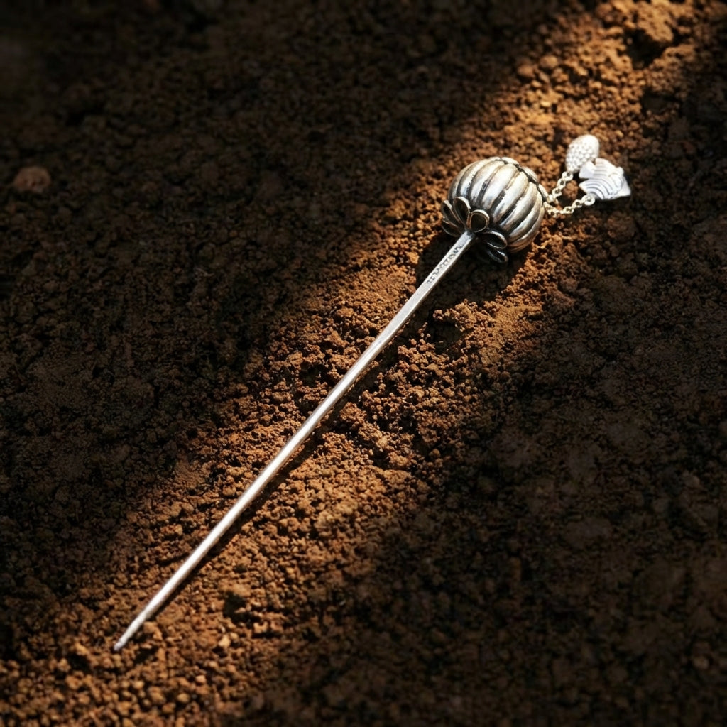 Silver Hairpin Tea Knife - Plum Blossom (Resilience) | Miao Artifact