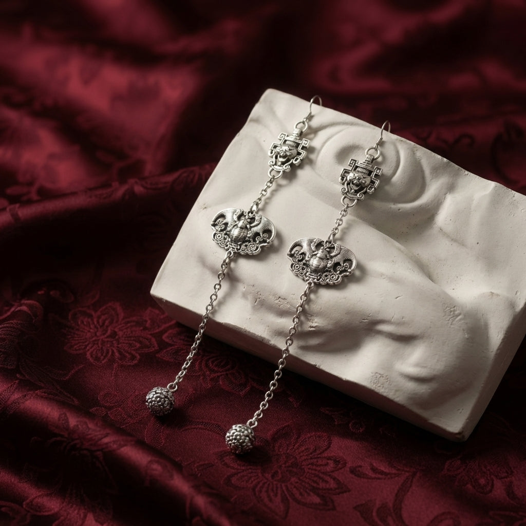 Miao Silver Earrings | Ethnic Heritage
