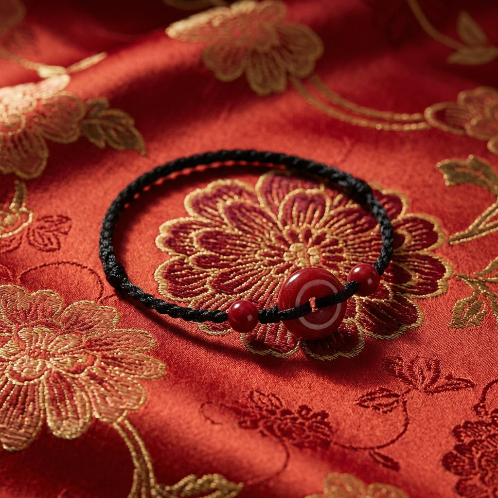 Cinnabar Peace Knot Hand-Woven String