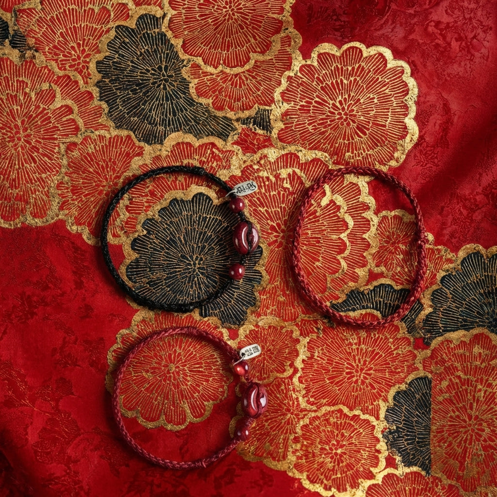 Year of Horse Cinnabar Peace Knot String