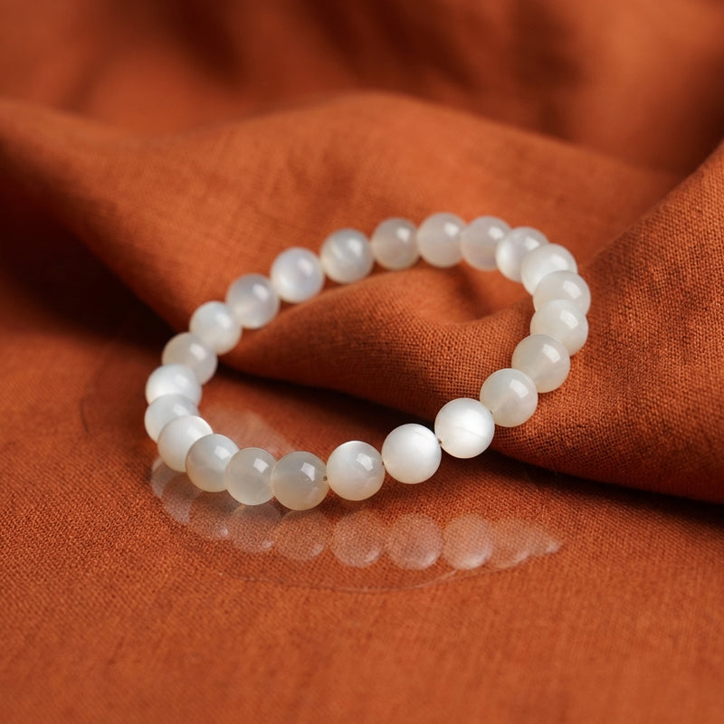 Natural White Moonstone Bracelet - Divine Feminine | Lunar Energy