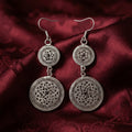 Miao Silver Earrings | Ethnic Heritage