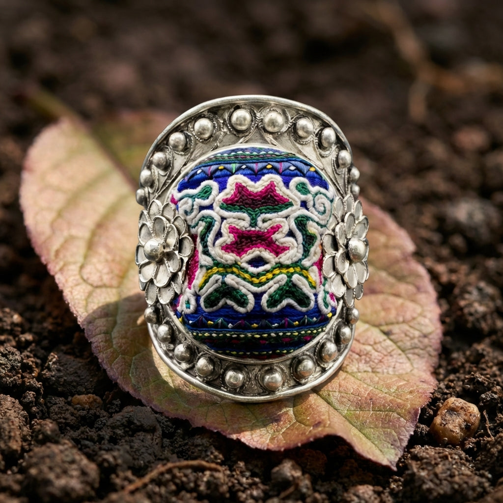 Miao Silver Mystery Ring - Twisted Wire Minimalist Design