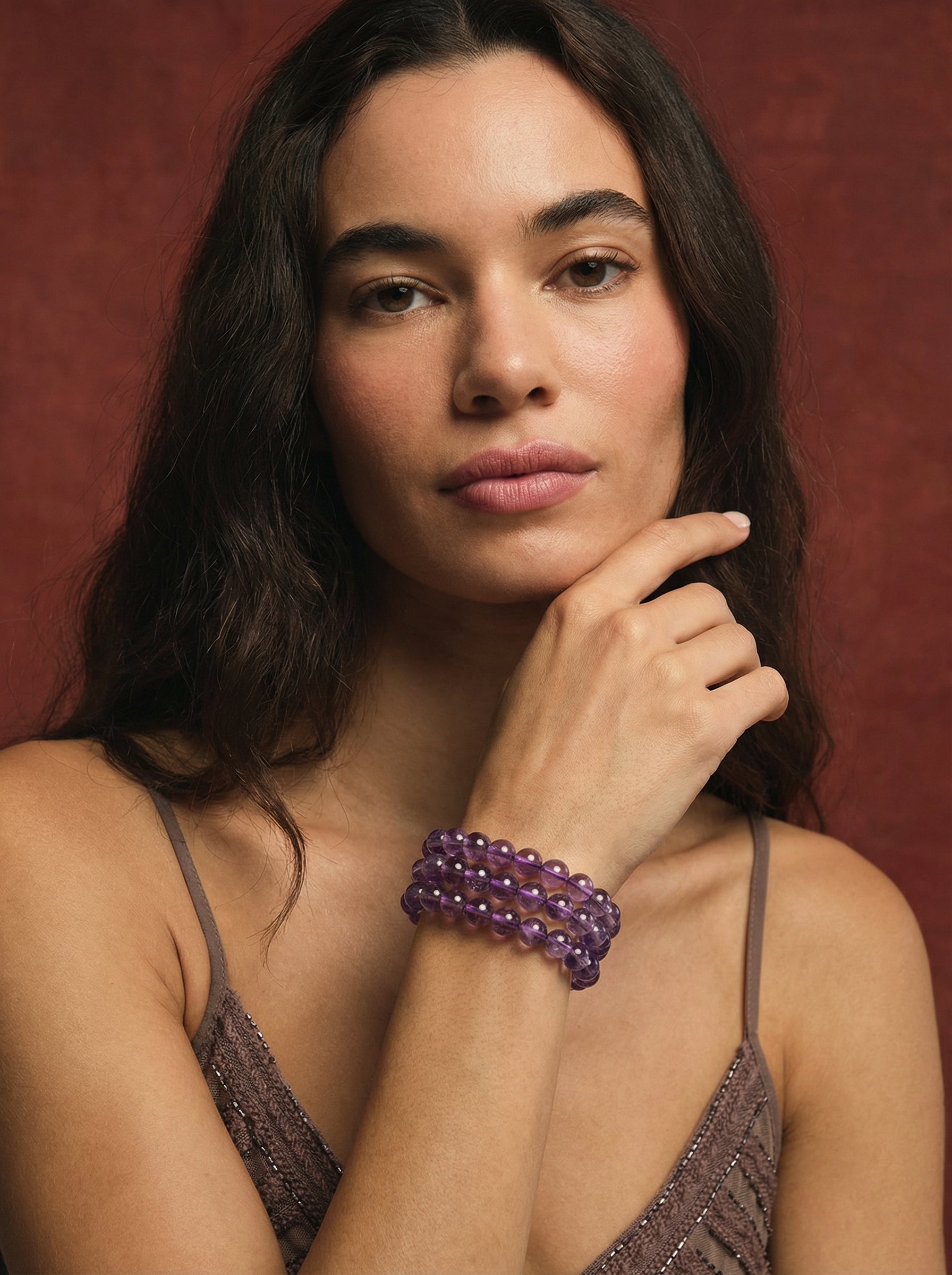 Natural 7A Bolivian Amethyst Bracelet