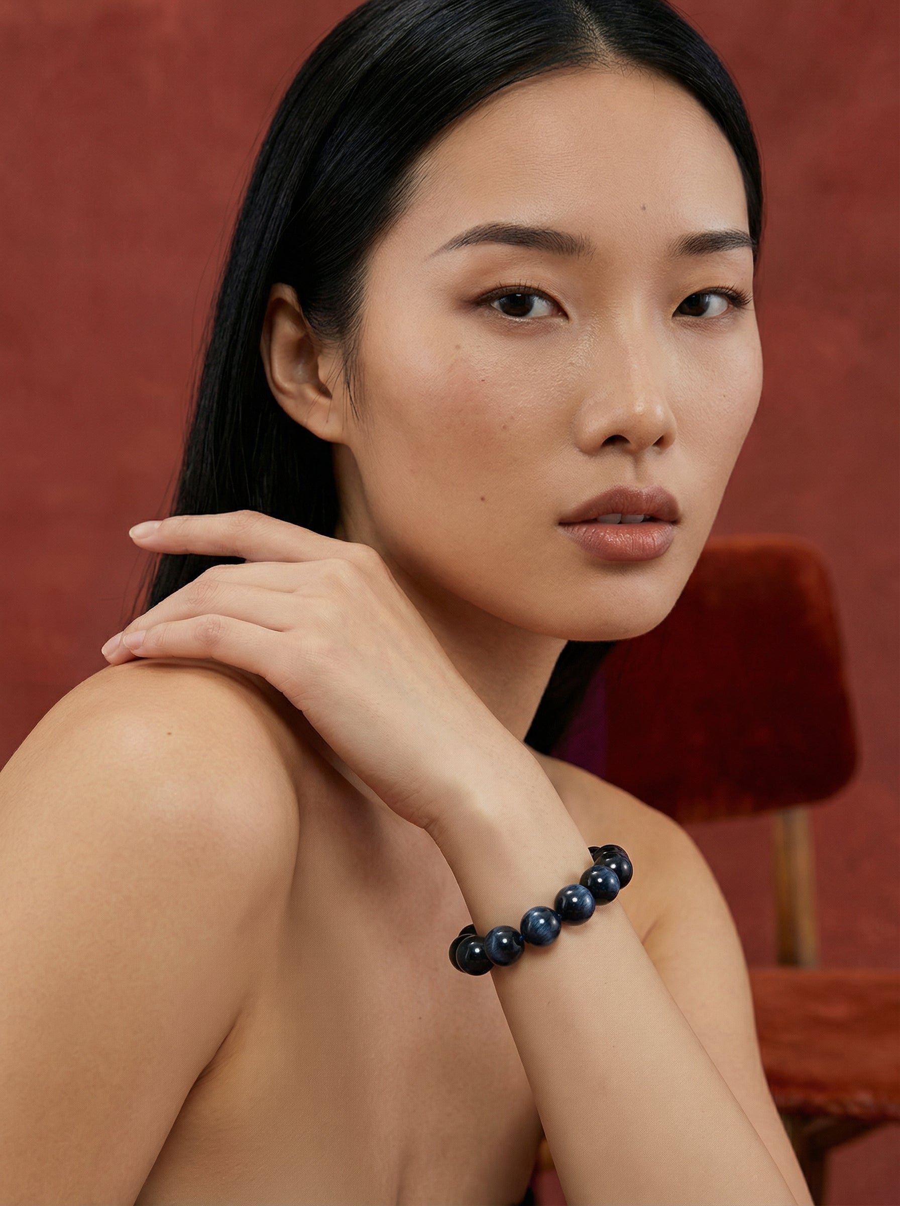 Natural 7A Blue Tiger's Eye Bracelet