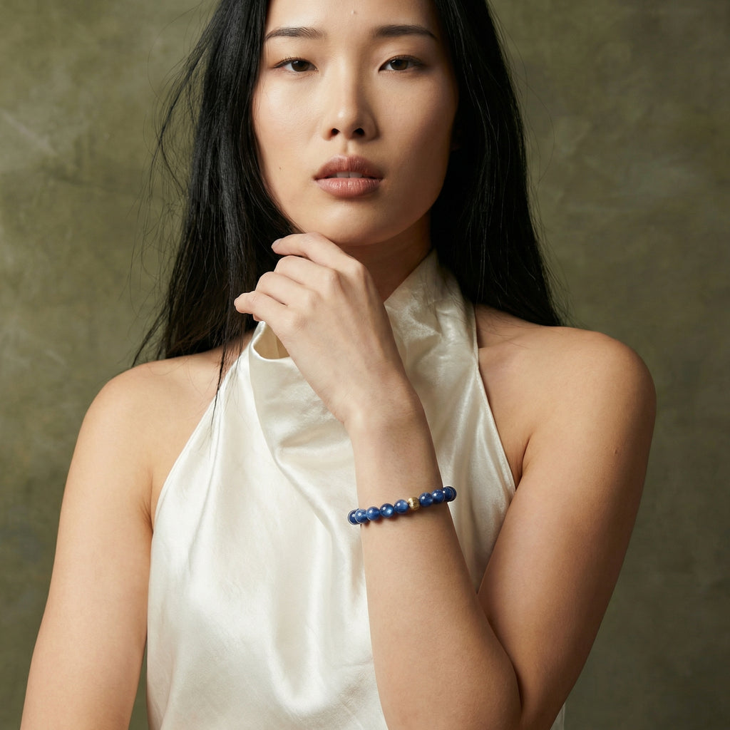 Minimalist Blue Kyanite Bracelet