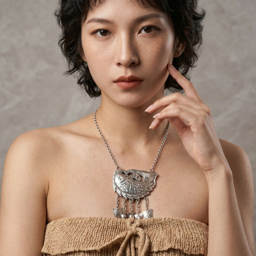 Miao Silver Necklace | Ethnic Heritage