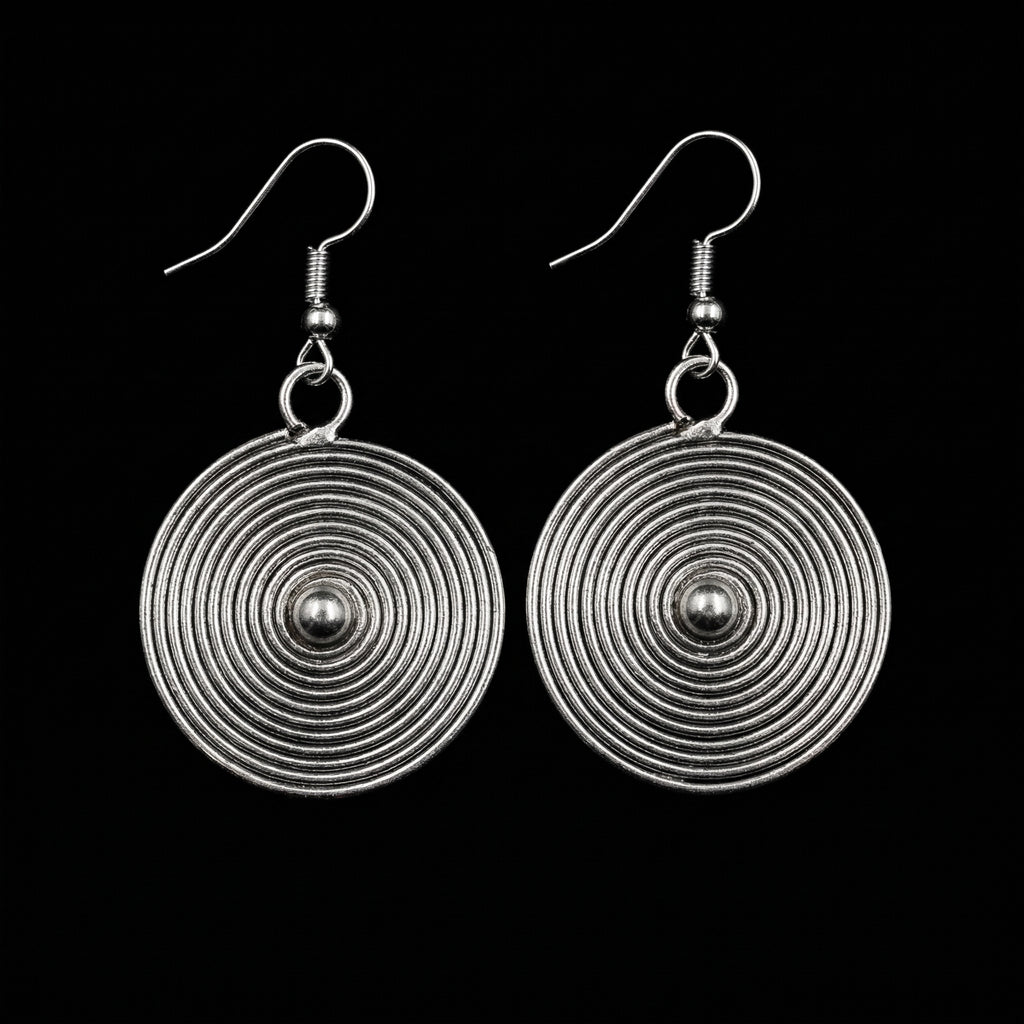 Miao Silver Earring Components - DIY Ethnic Jewelry Parts