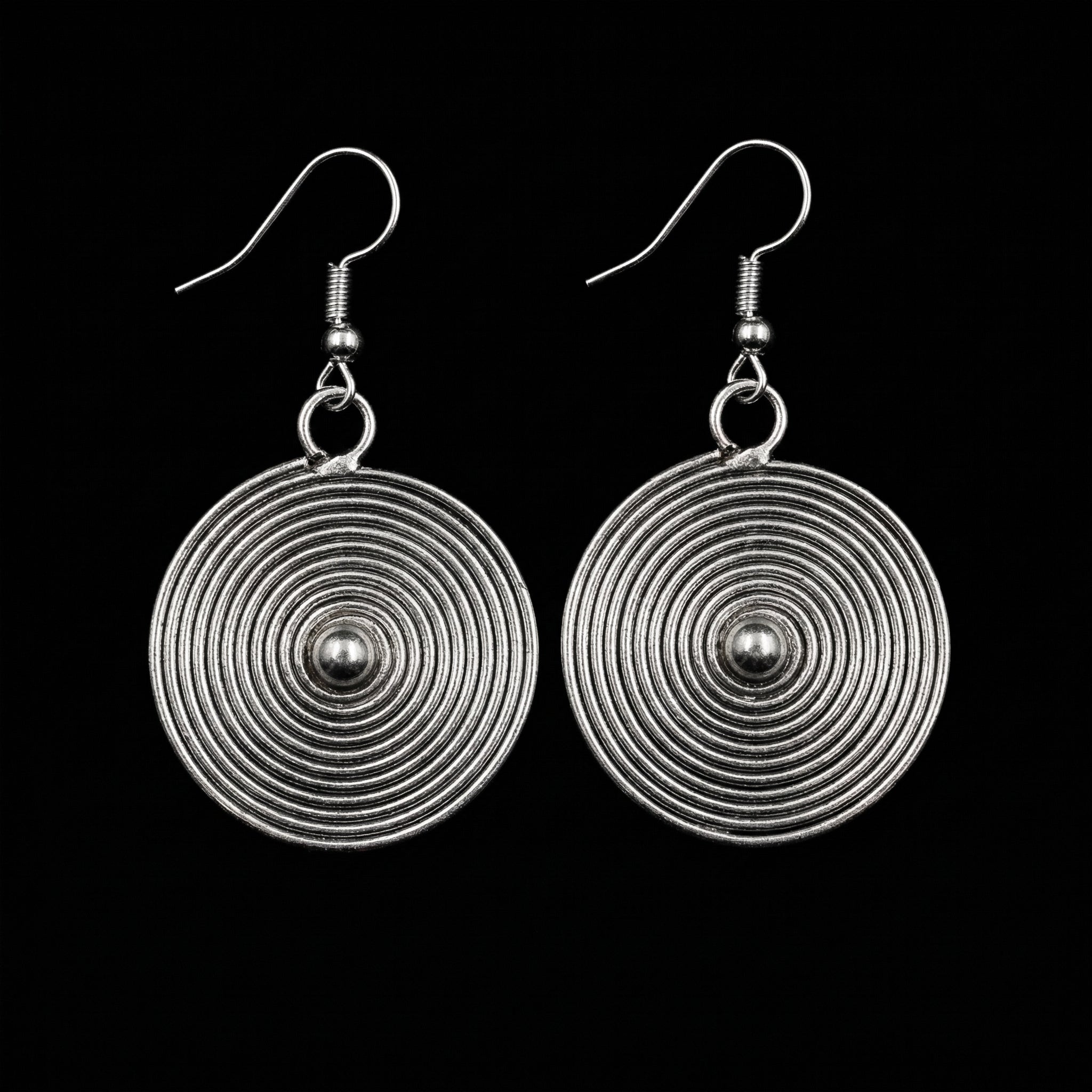 Miao Silver Earring Components - DIY Ethnic Jewelry Parts