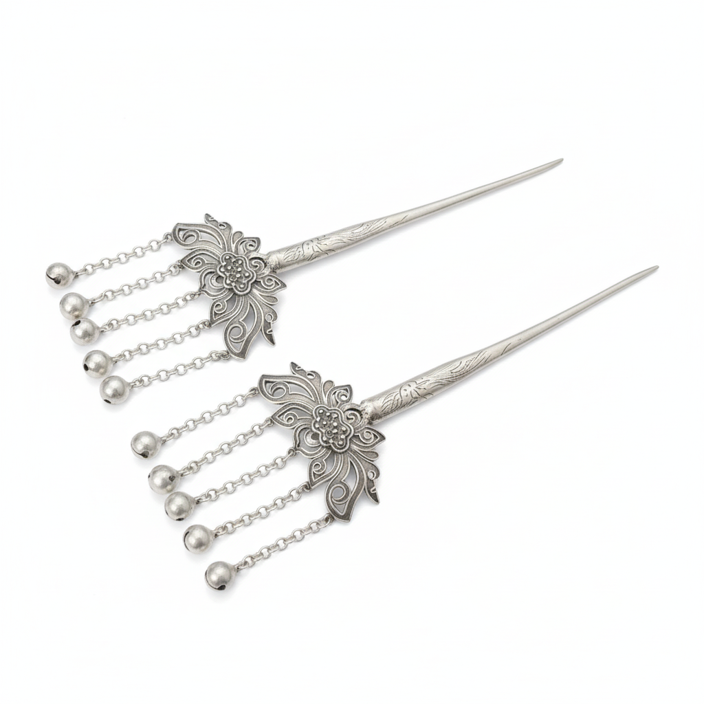 Miao Silver Hair Accessory Bundle | Ethnic Heritage