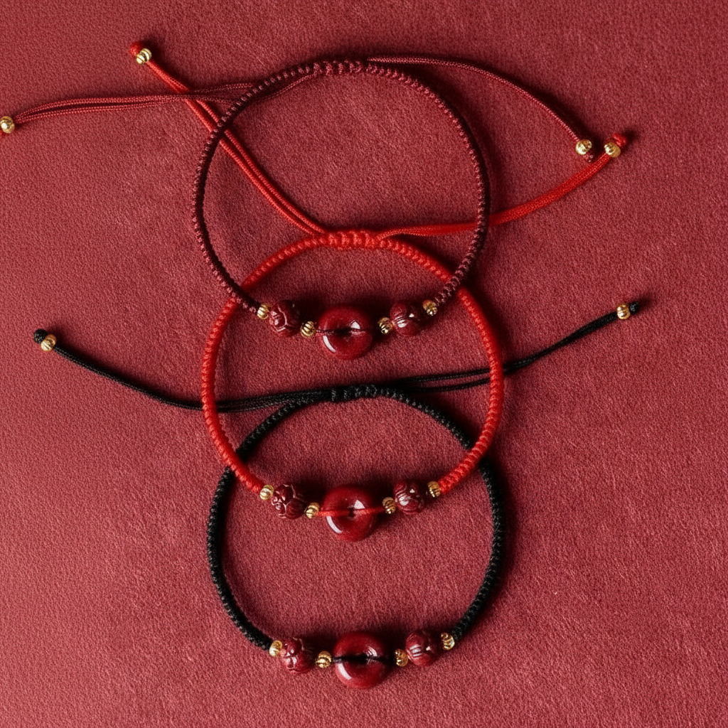 Cinnabar Peace Knot Girlfriend String