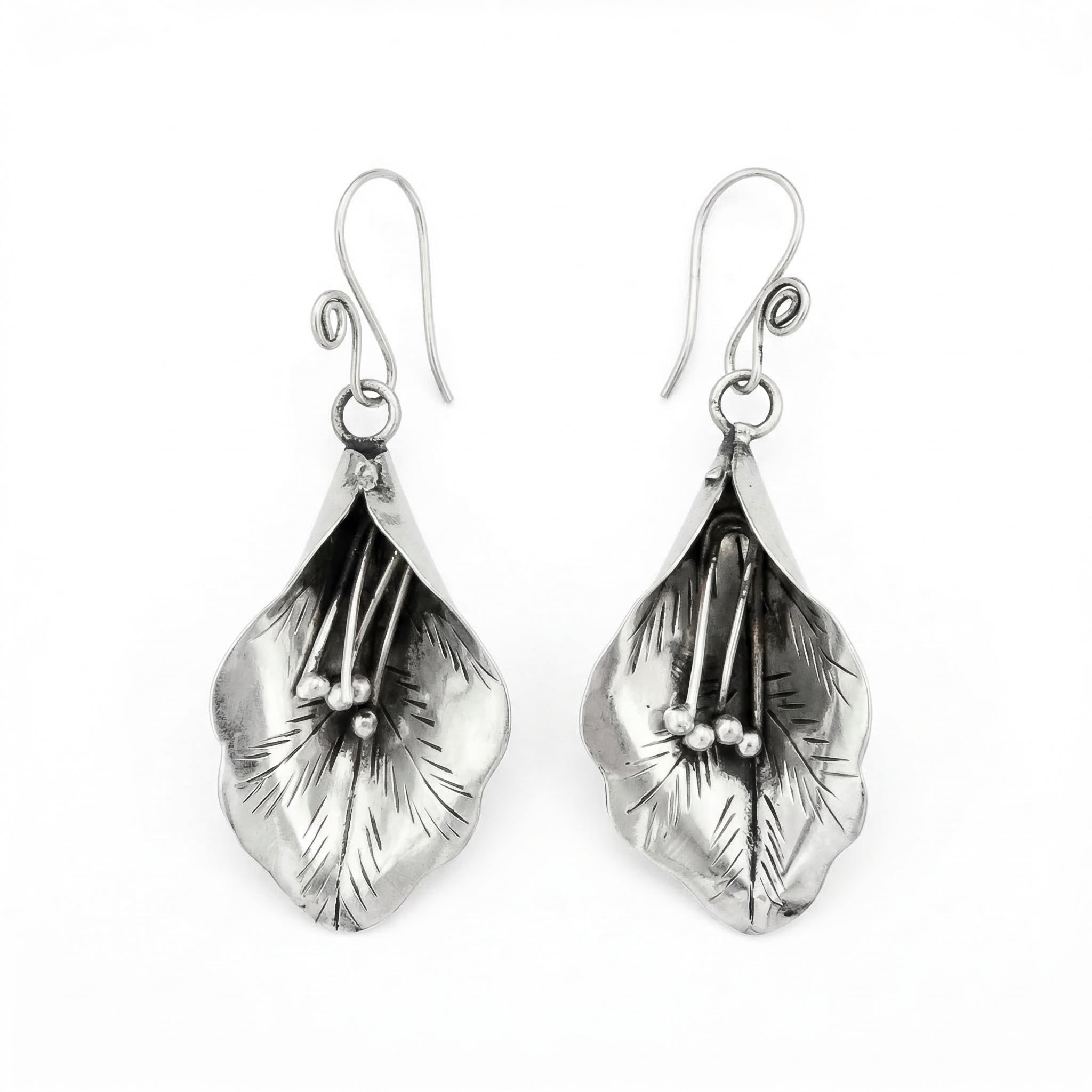 Miao Silver Earrings   | Ethnic Heritage