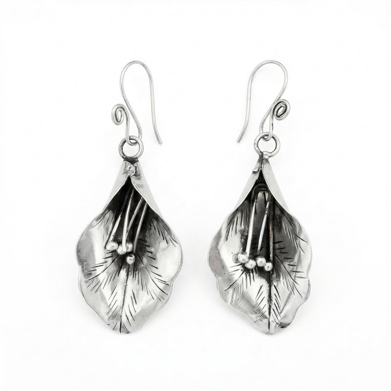 Miao Silver Earrings   | Ethnic Heritage