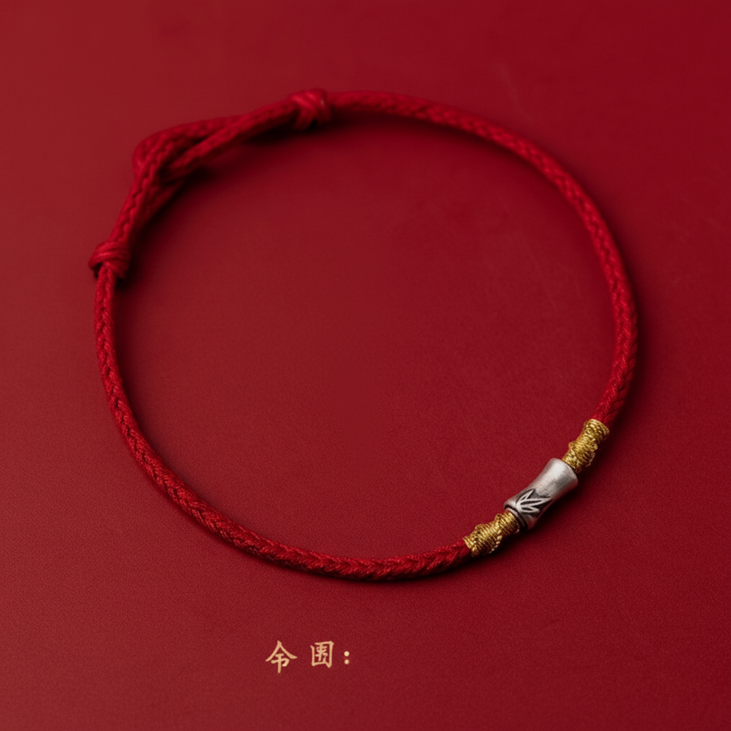 Abacus Bead Red String