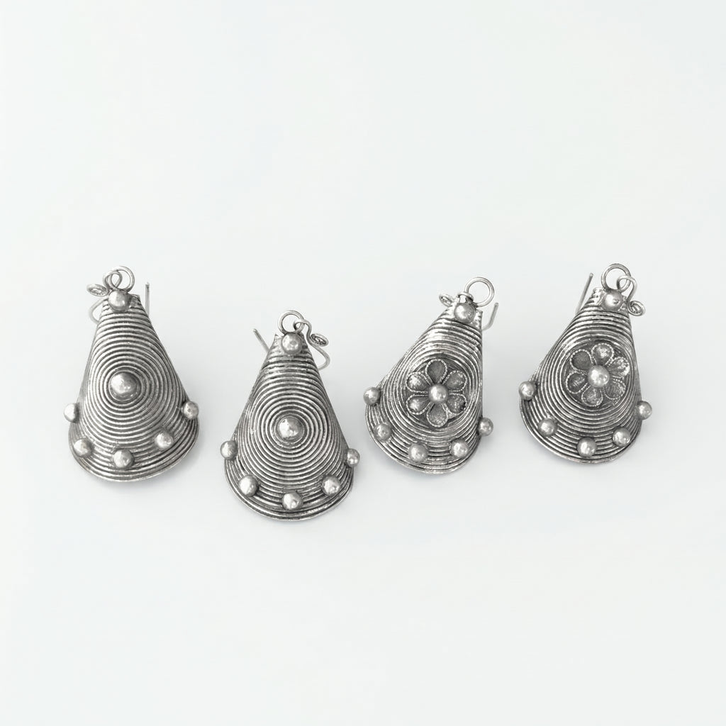 Miao Silver Earrings  | Ethnic Heritage