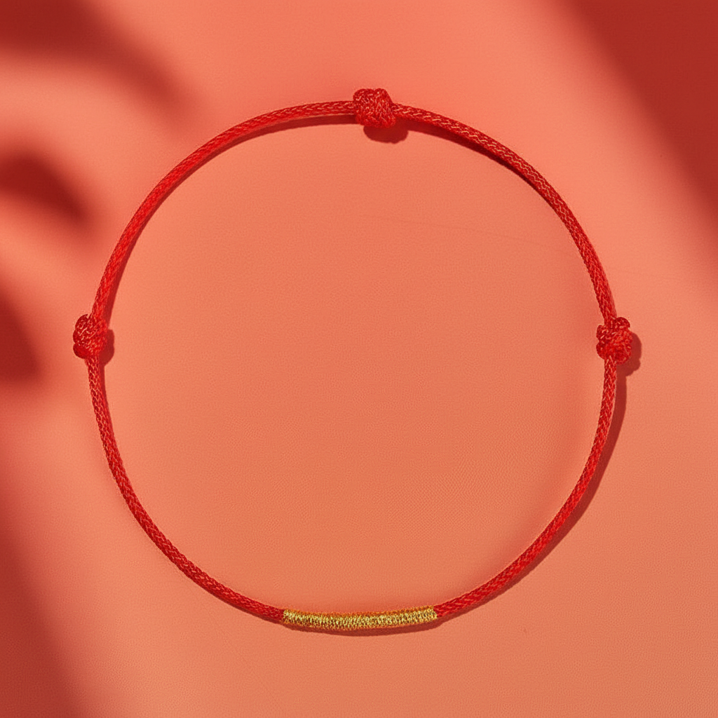 Abacus Bead Red String
