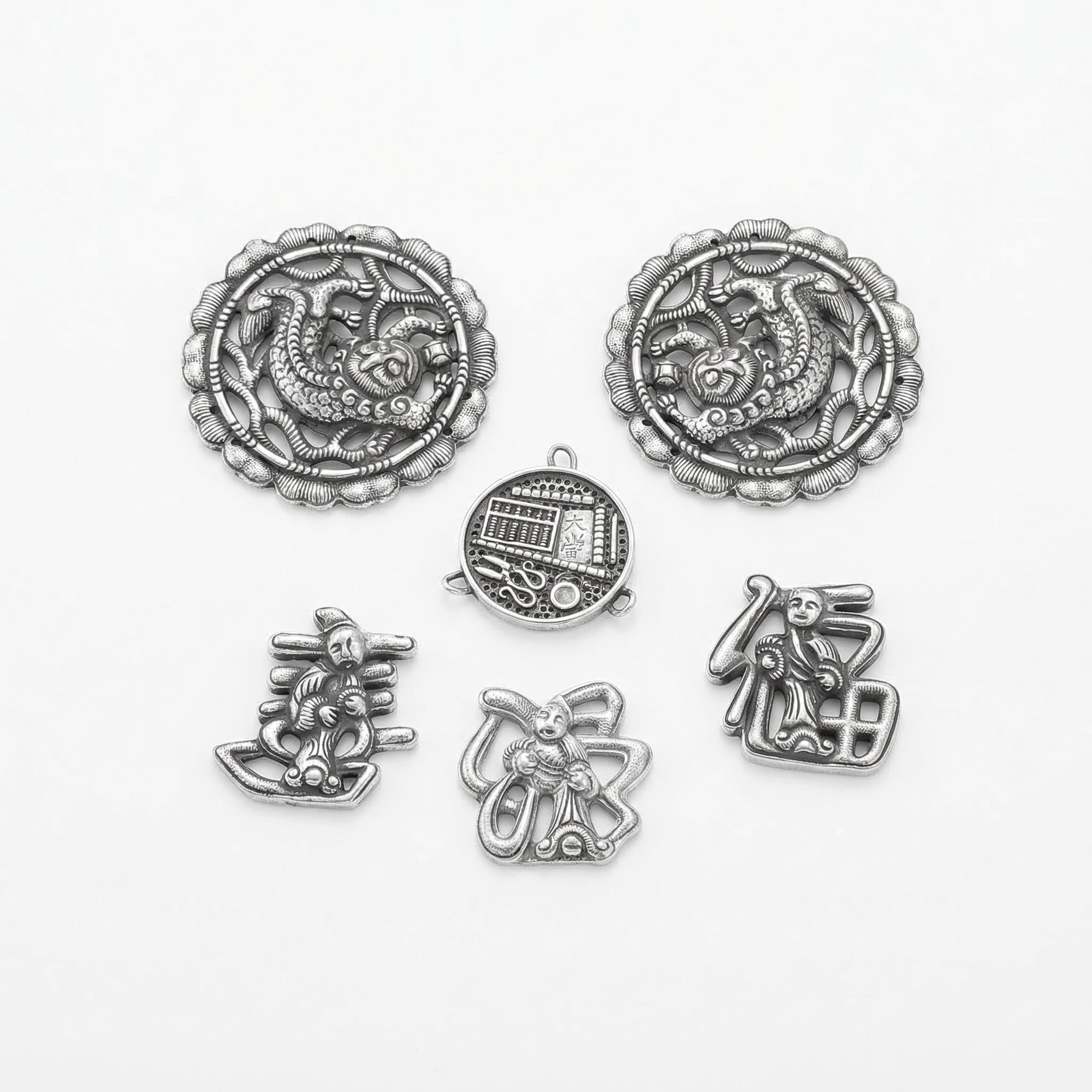 Miao Silver DIY Craft Supplies/Necklace  | Ethnic Heritage
