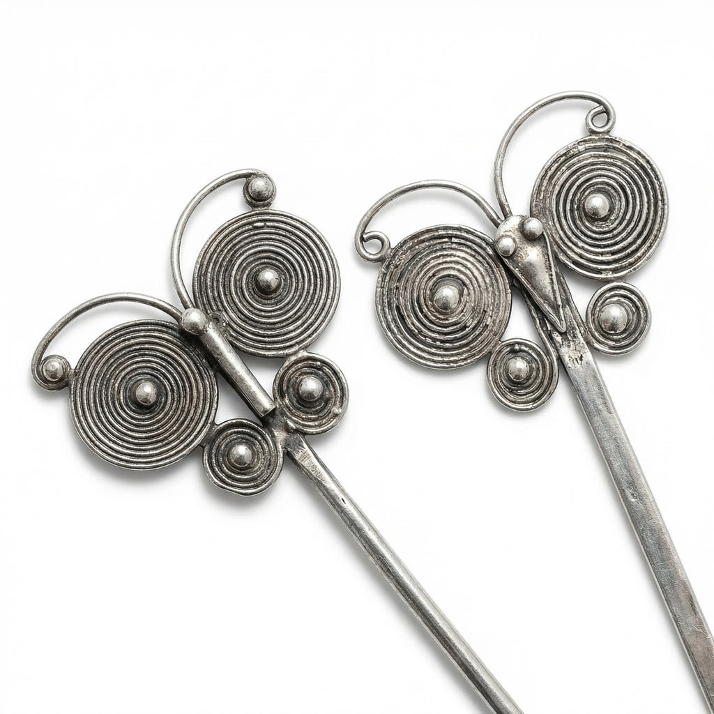 Miao Silver Hair Accessory Bundle | Ethnic Heritage