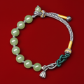 Hetian Jade Silver Lotus Seedpod String