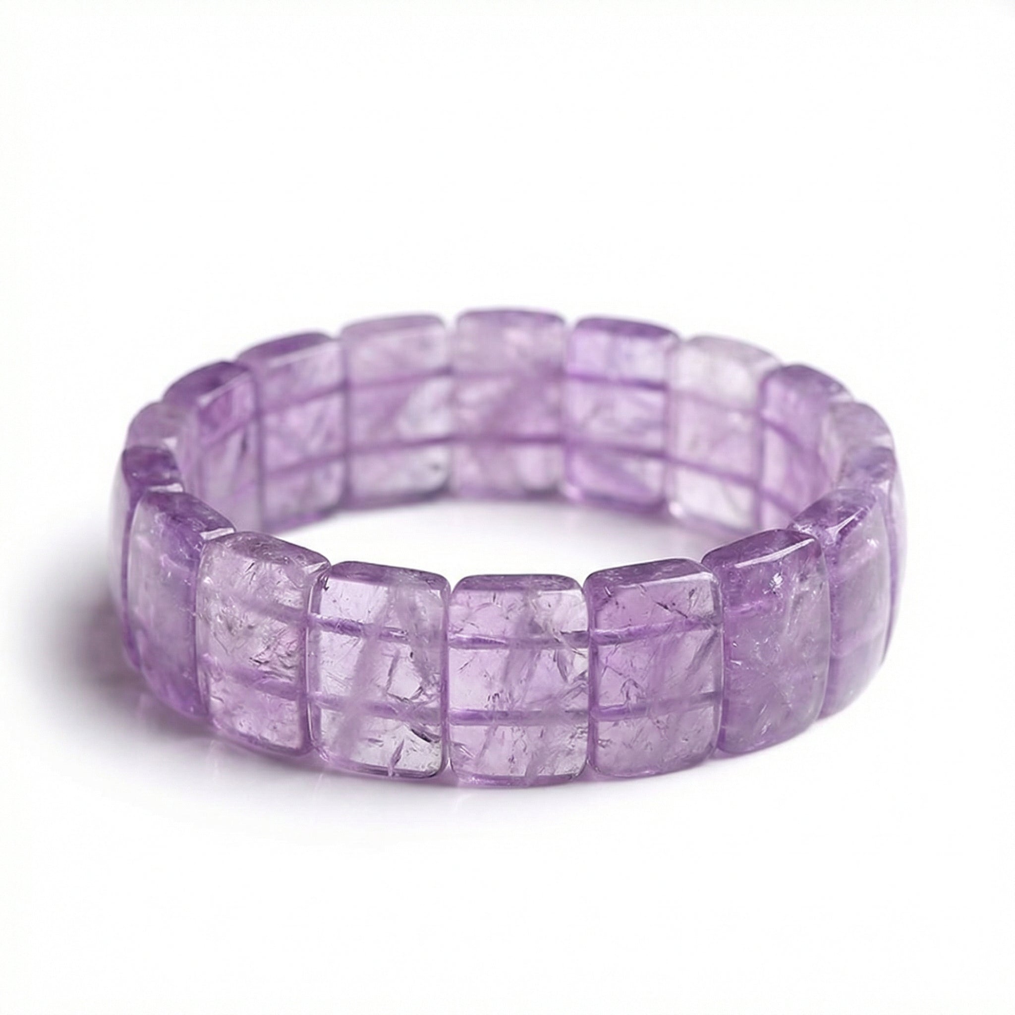 Lavender Amethyst Bangle – Calm the Mind, Open the Spirit | Natural Handcrafted Crystal Cuff