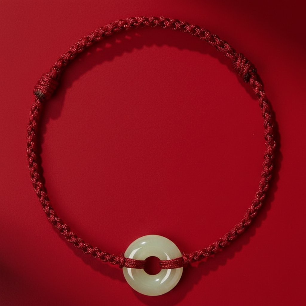 Hetian Jade Peace Knot Bracelet