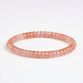 Water Red Quartz Straight-Cut Bracelet - Self Love & Tenderness | Heart Chakra