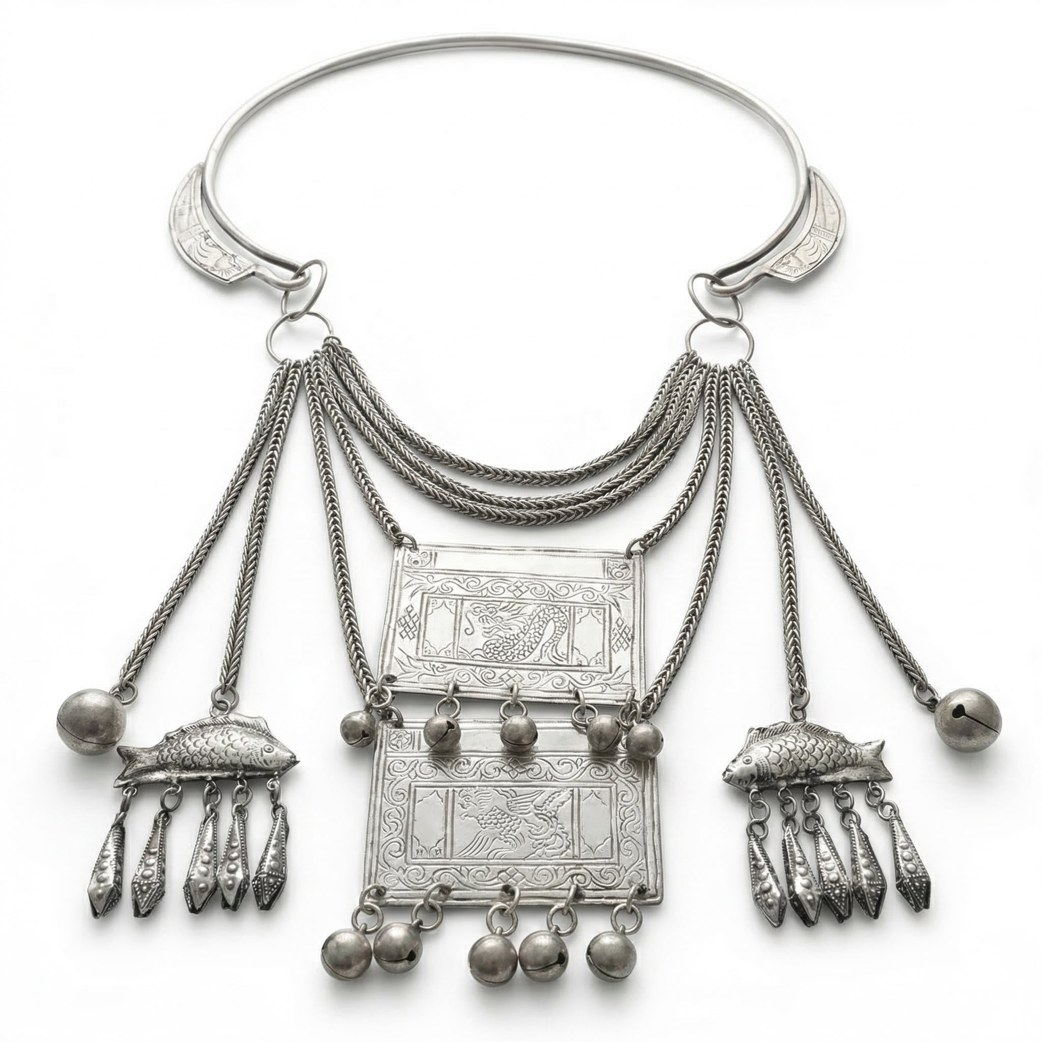 Miao Silver Necklace  | Ethnic Heritage