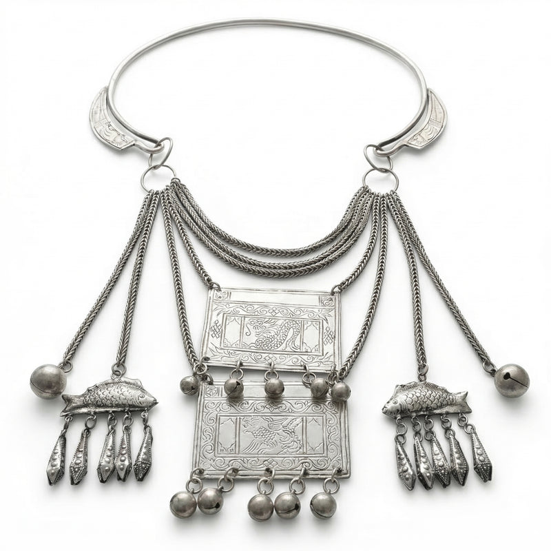 Miao Silver Necklace  | Ethnic Heritage