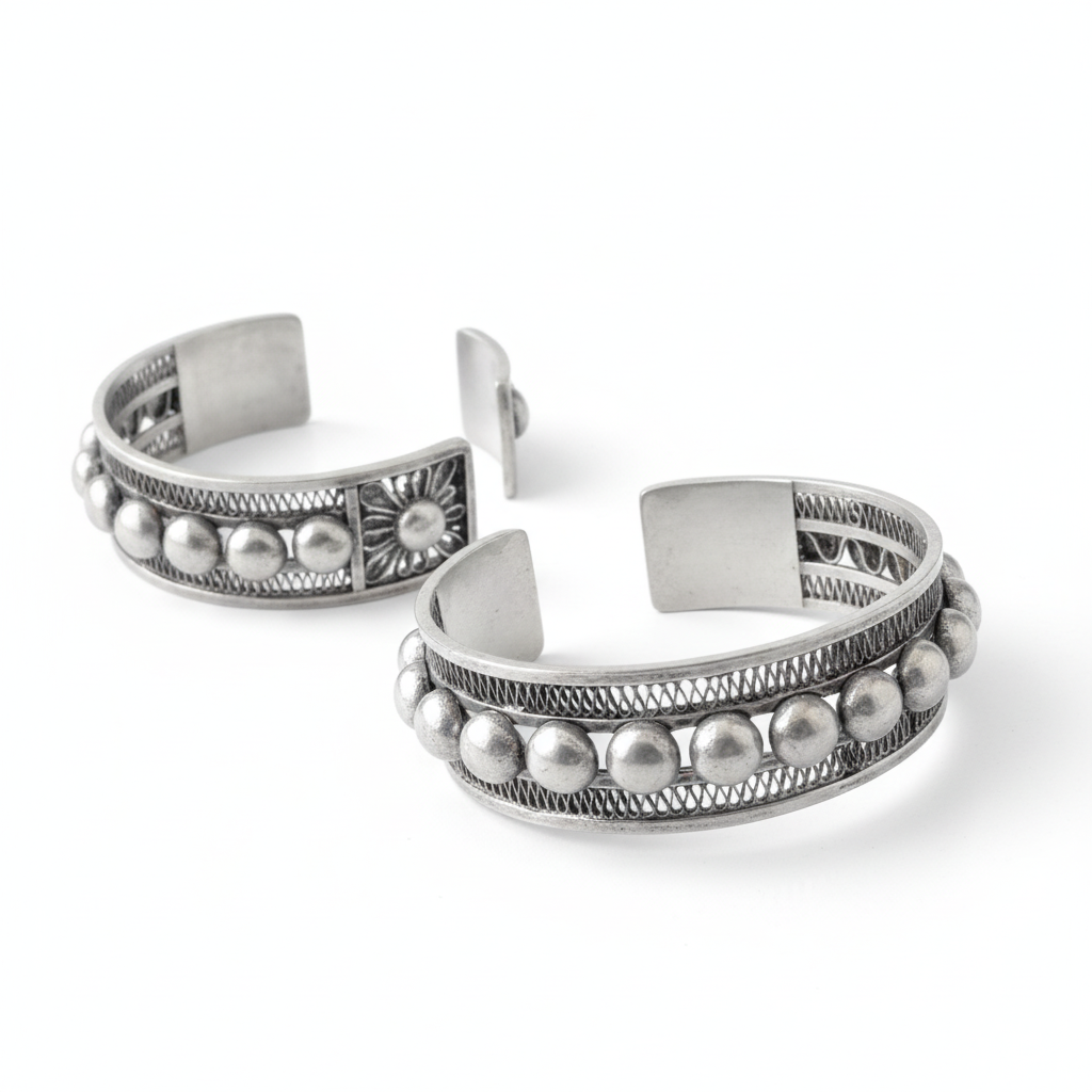 Miao Silver Bracelet - | Ethnic Heritage