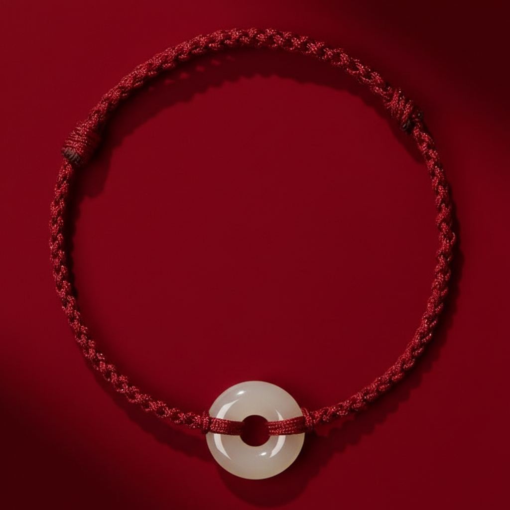 Hetian Jade Peace Knot Bracelet