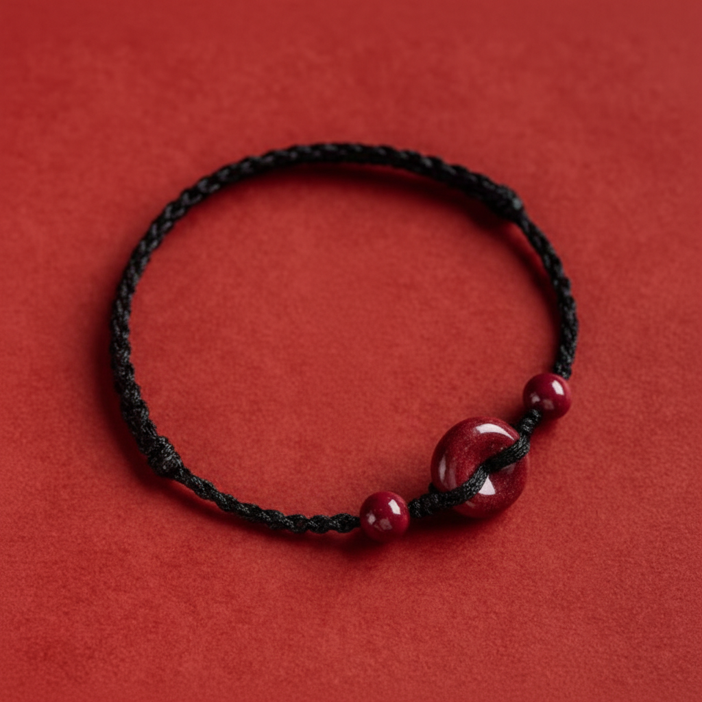 Cinnabar Peace Knot Hand-Woven String