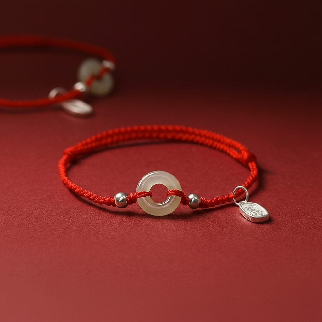 Hetian Jade Tai Sui Protection String