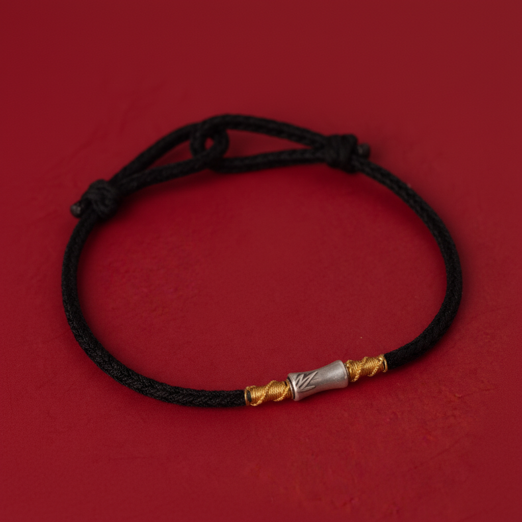 Silver Bamboo Exam Success Red String