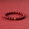 Heart Sutra Zodiac Cinnabar Bracelet