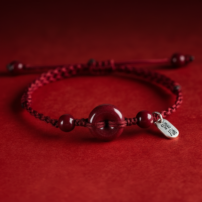 Year of Horse Cinnabar Peace Knot String