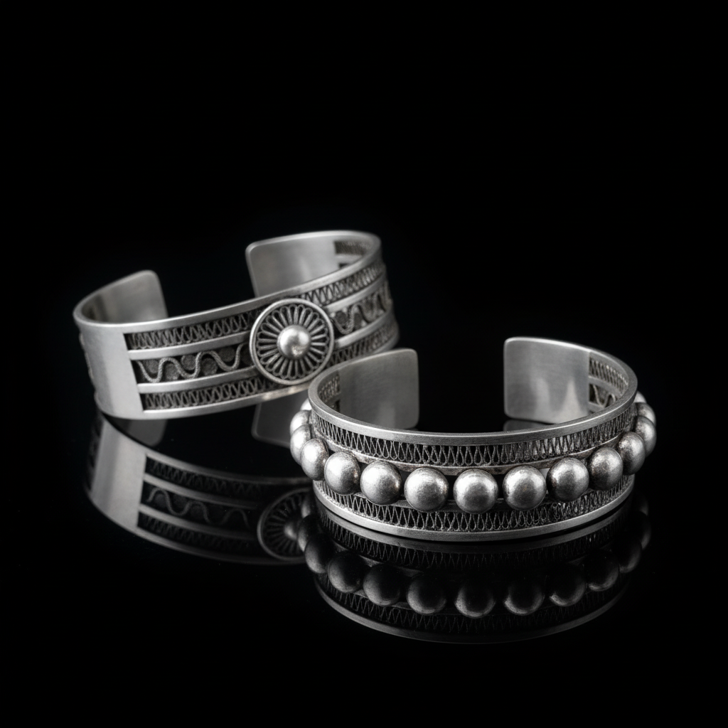 Miao Silver Bracelet - | Ethnic Heritage