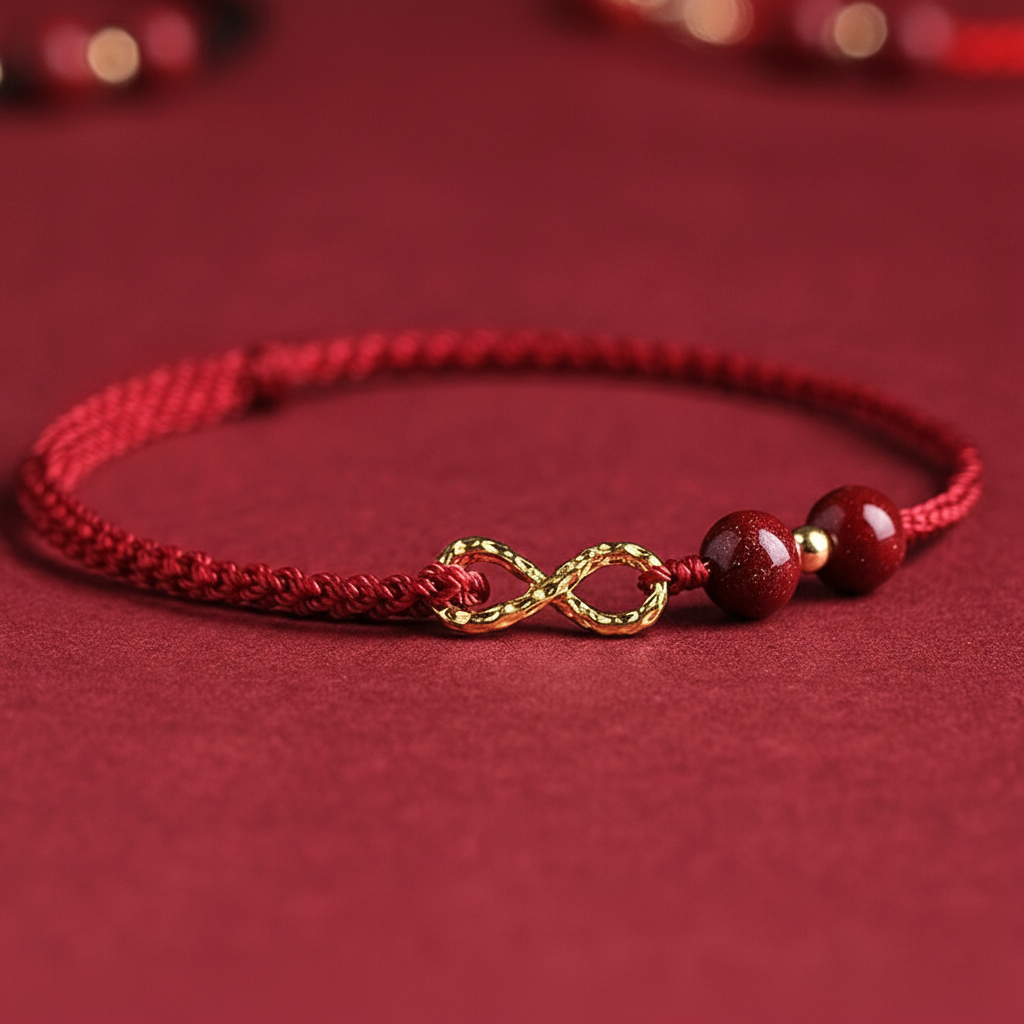 Infinite Wealth Cinnabar Bracelet