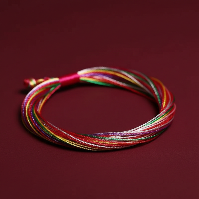 Premium Hetian Jade Peace Knot Red String