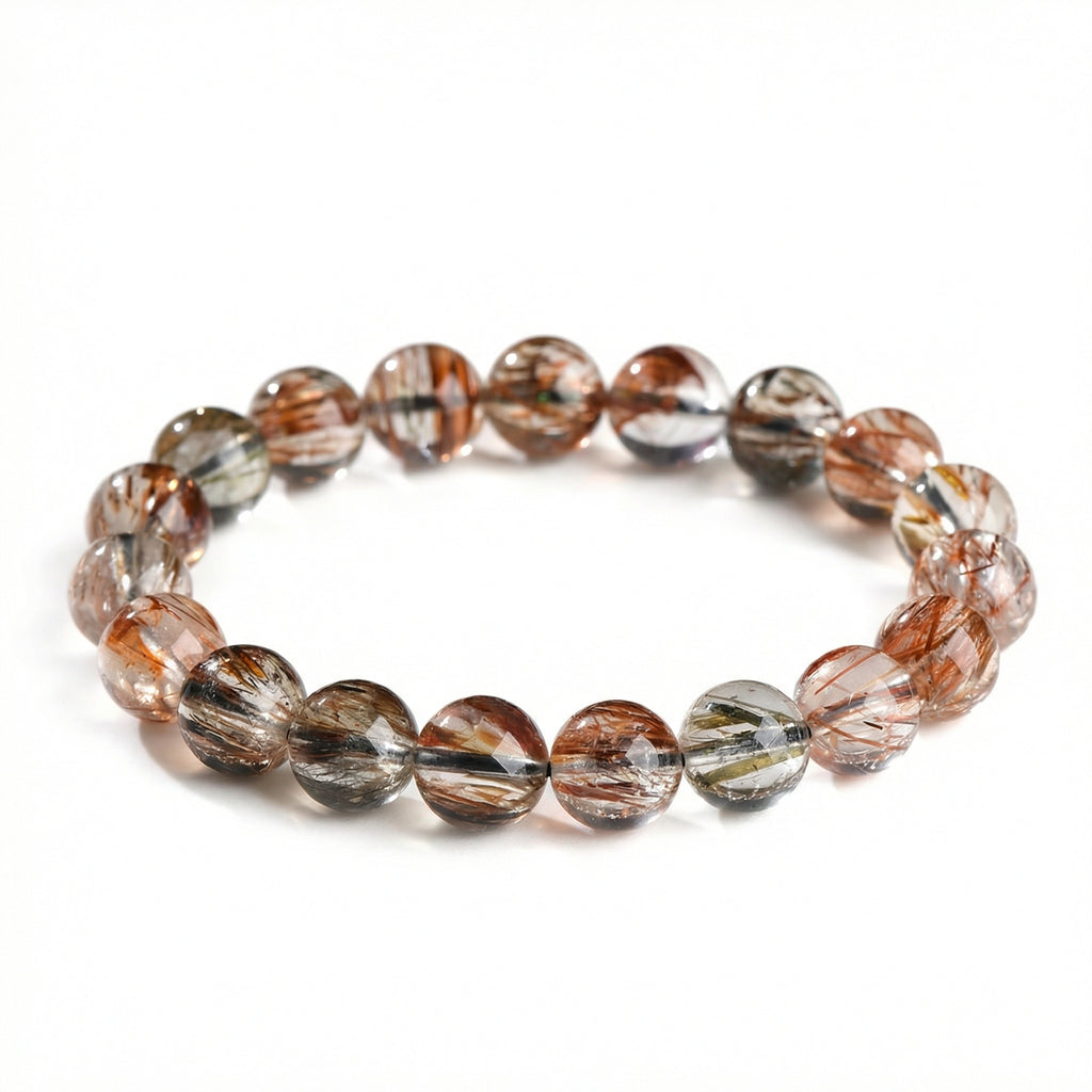 Black Gold Super Seven Bracelet - 7A Dark | All-Chakra Activation Crystal