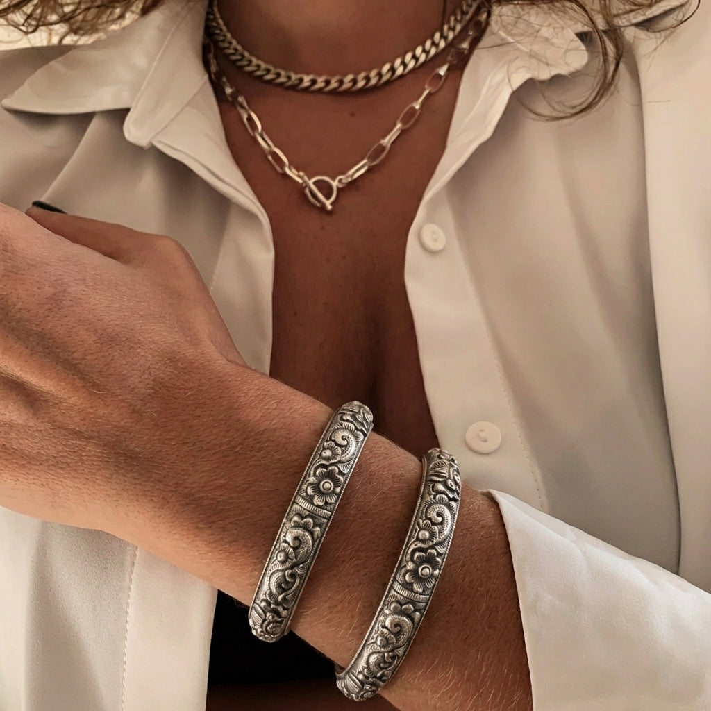 Miao Silver Bracelet  | Ethnic Heritage