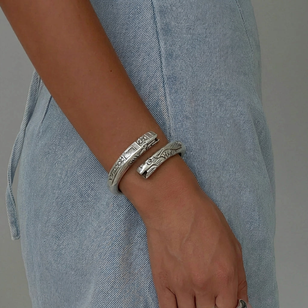 Miao Silver Bracelet  Ethnic Heritage