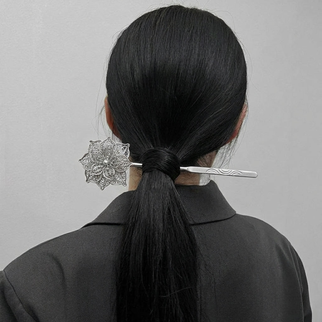 Miao Silver Hair Accessory Bundle | Ethnic Heritage