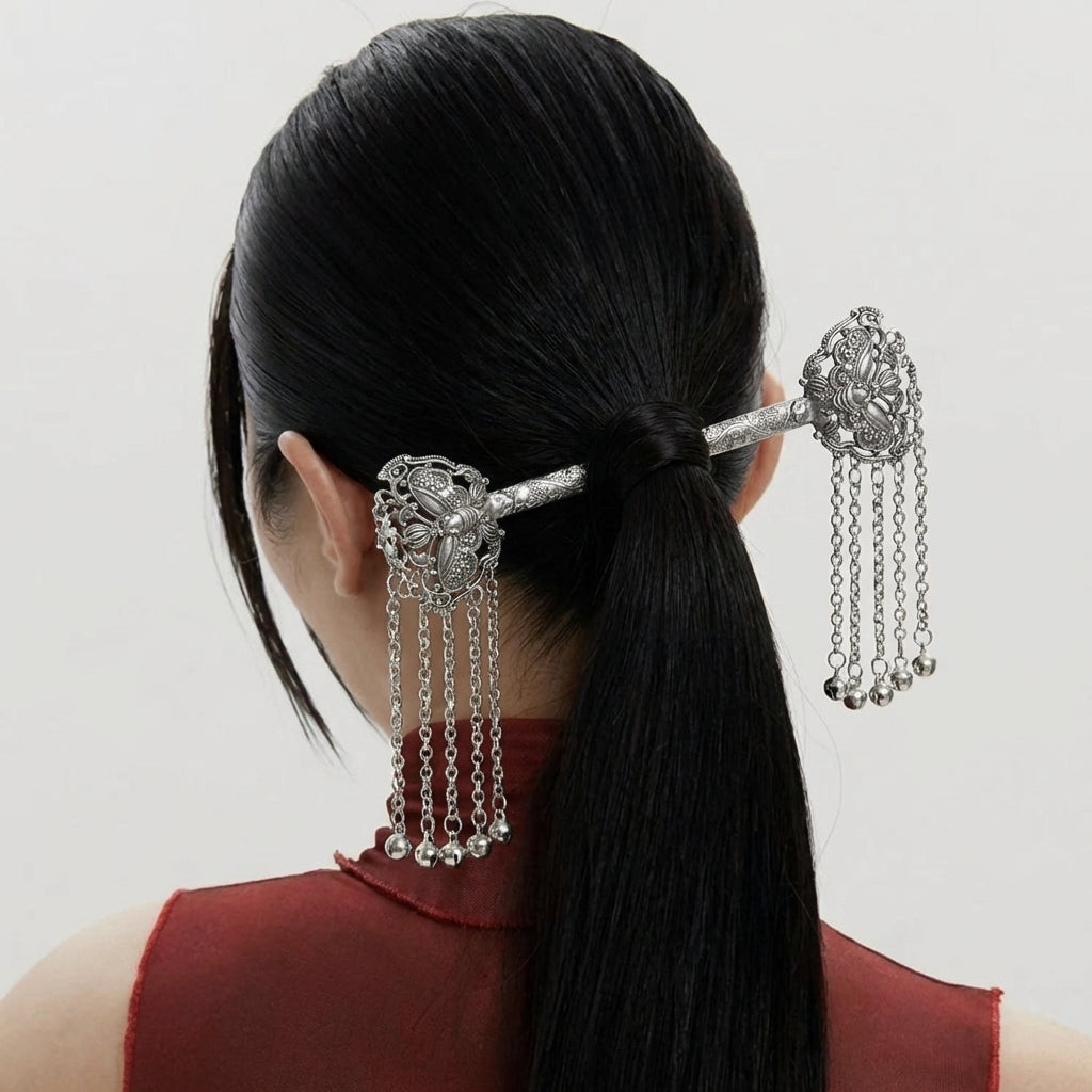 Miao Silver Hair Accessory Bundle | Ethnic Heritage