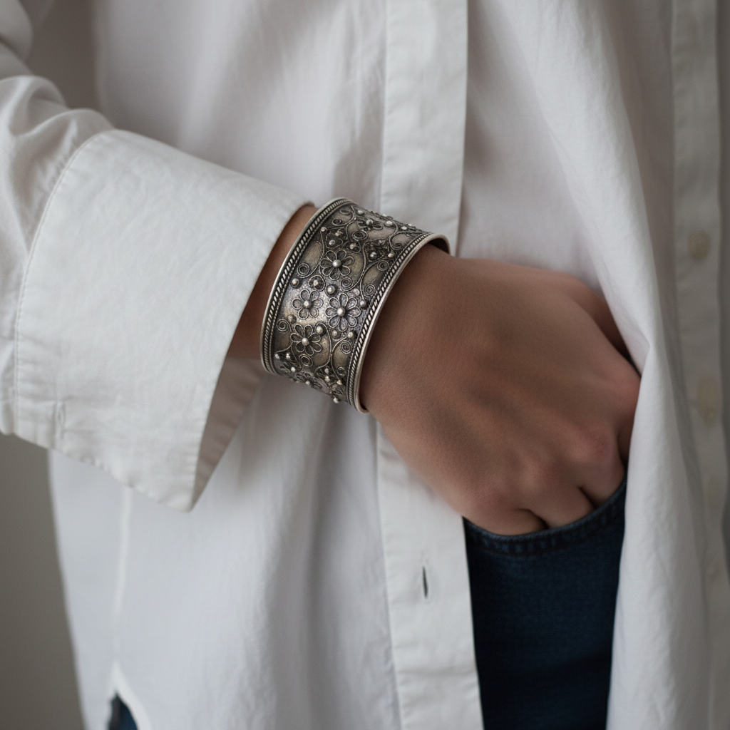 Miao Silver Bracelet  | Ethnic Heritage