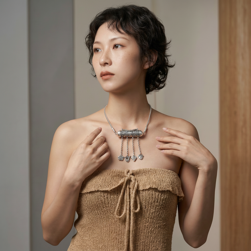 Miao Silver Necklace  | Ethnic Heritage