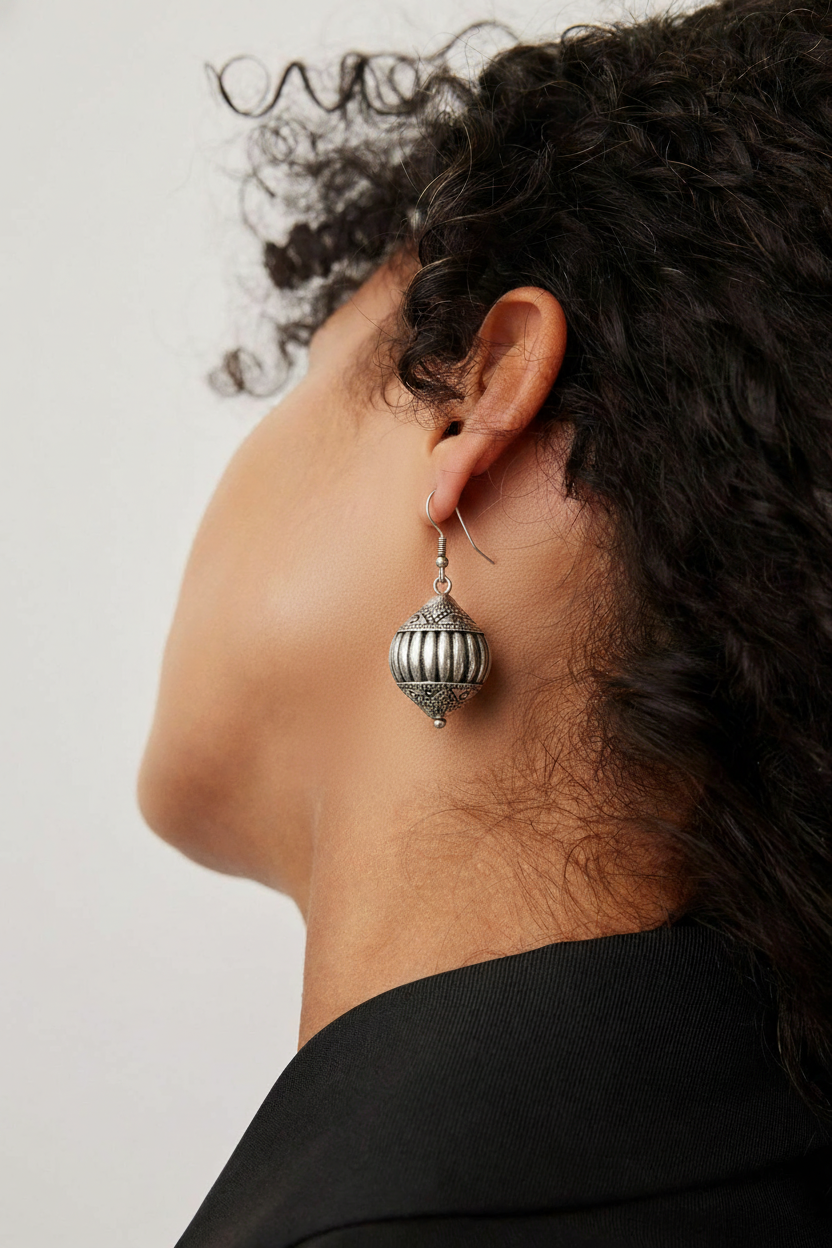Miao Silver Earrings | Ethnic Heritage