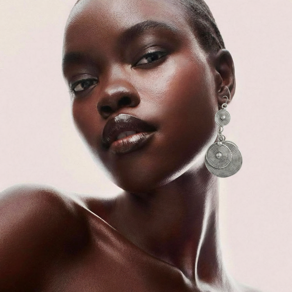 Miao Silver Earrings | Ethnic Heritage